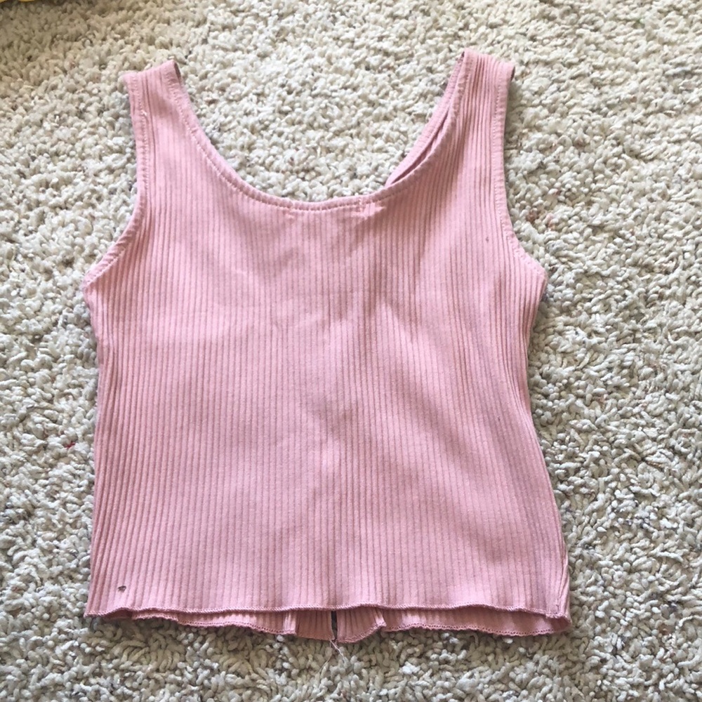 Pink Button top - Picture 3 of 3